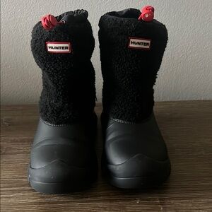 Hunter Kids Black Winter Boots